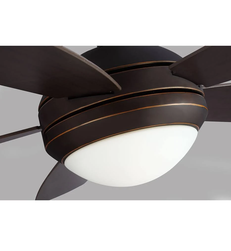 Monte Carlo Discus ES 52x22 Ceiling Fan with 2-light Kit - Brushed Steel - Silver Blades