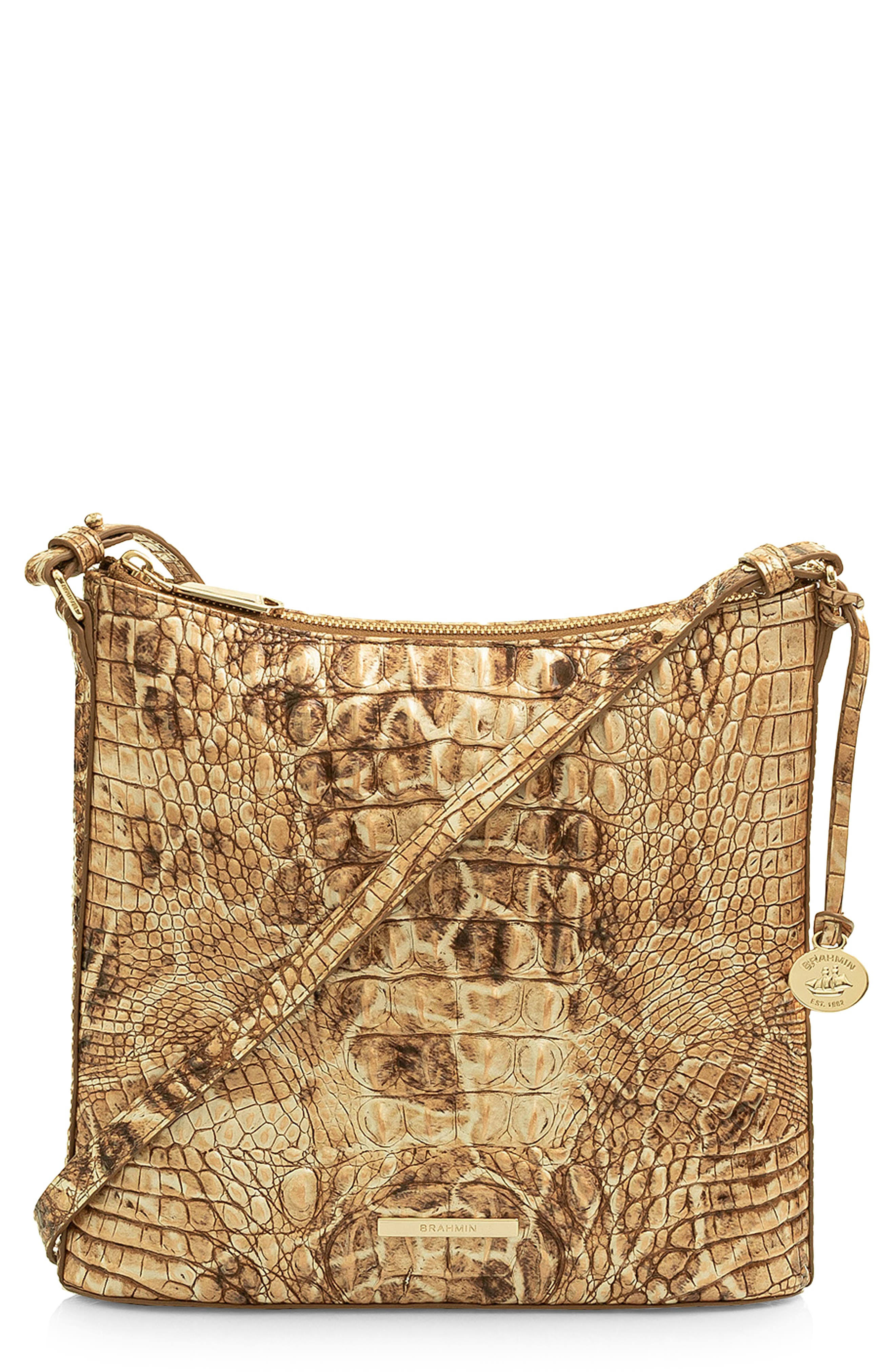 Brahmin Katie Leather Crossbody - Camel Safari Melbourne