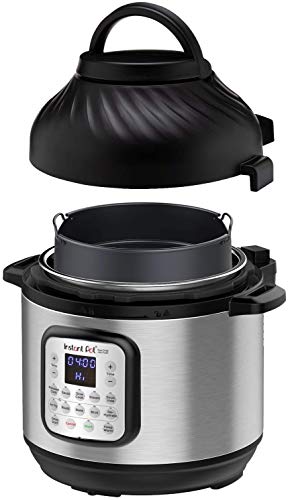 Instant Stainless Steel Duo Crisp 11 In 1 Programmable Outer Lid Automatic pressure cooker