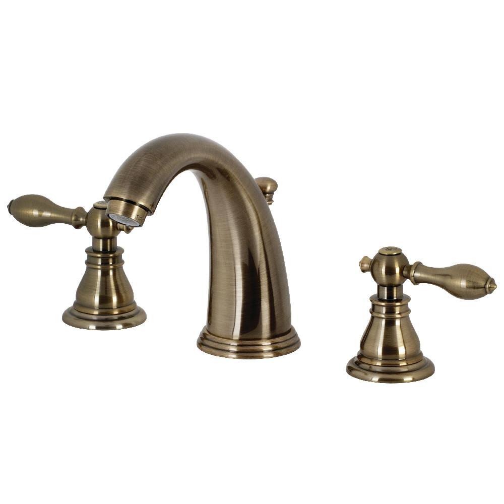 Kingston Brass KB981ACL American Classic Widespread Bathroom Faucet with Retail Pop-Up, Polished Chrome