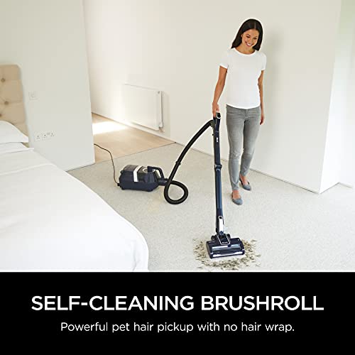 Shark CZ351 Pet Canister Vacuum, Bagless, Corded with Self-Cleaning Brushroll & PowerFins