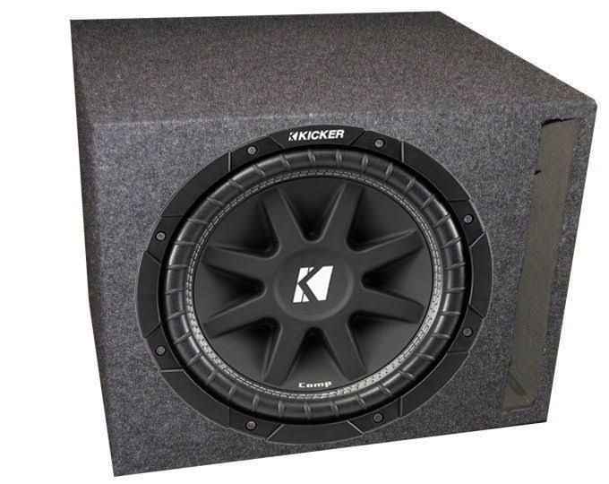 Kicker 43C124 12x22 300W 4-Ohm Comp Car Audio Subwoofer + Single Vented