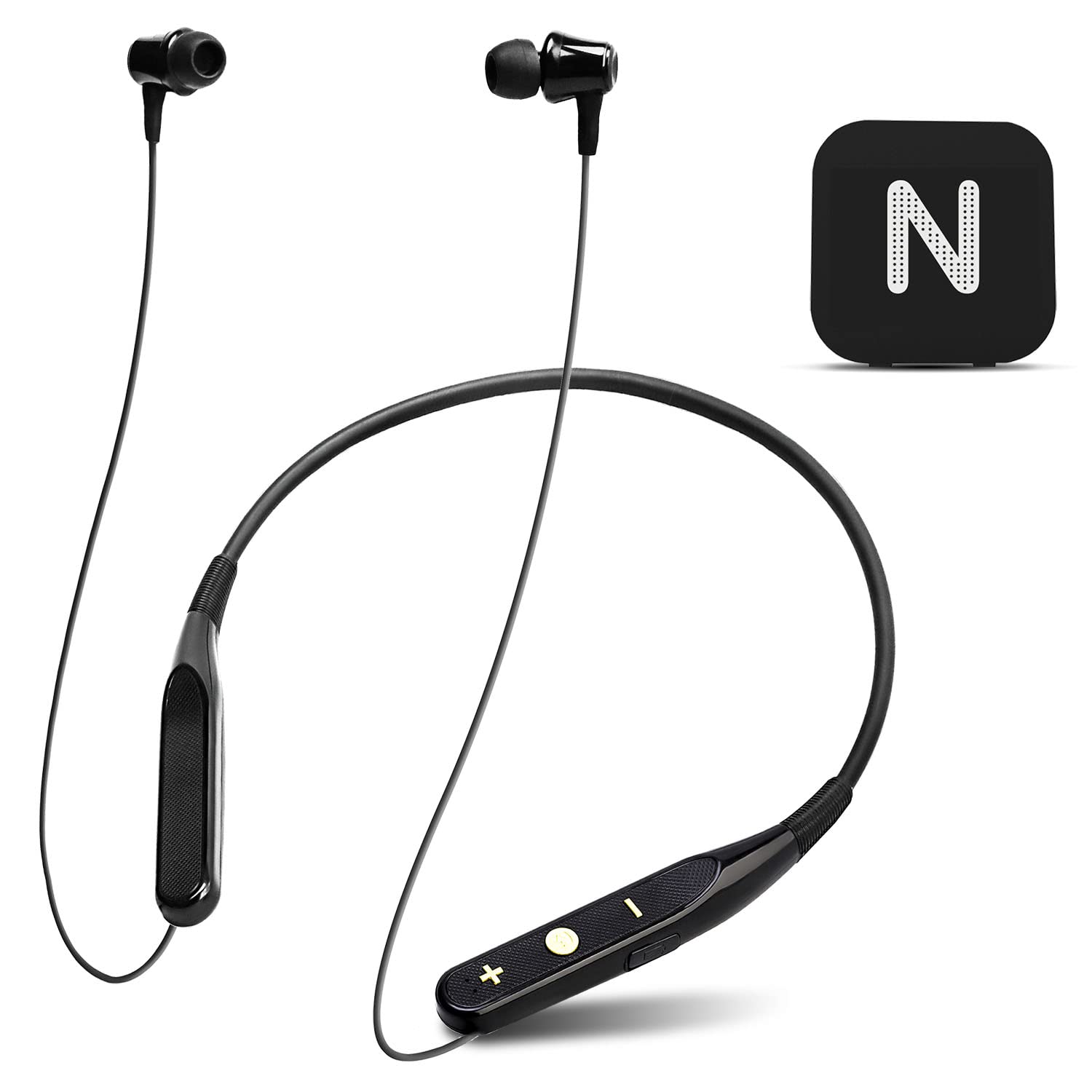 Neosonic Rechargeable Hearing Amplifier to Aid TV Watching, Wireless Neckband Headphones for Seniors & Adults, Conversation Assist Device with Remote Microphone Noise Cancelling - NW10