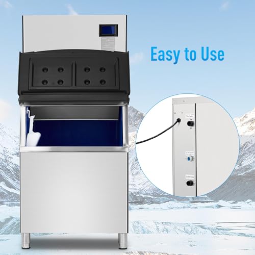 Zstar Commercial Ice Maker Machine, Freestanding Ice Maker Machine, Industrial Ice Machine