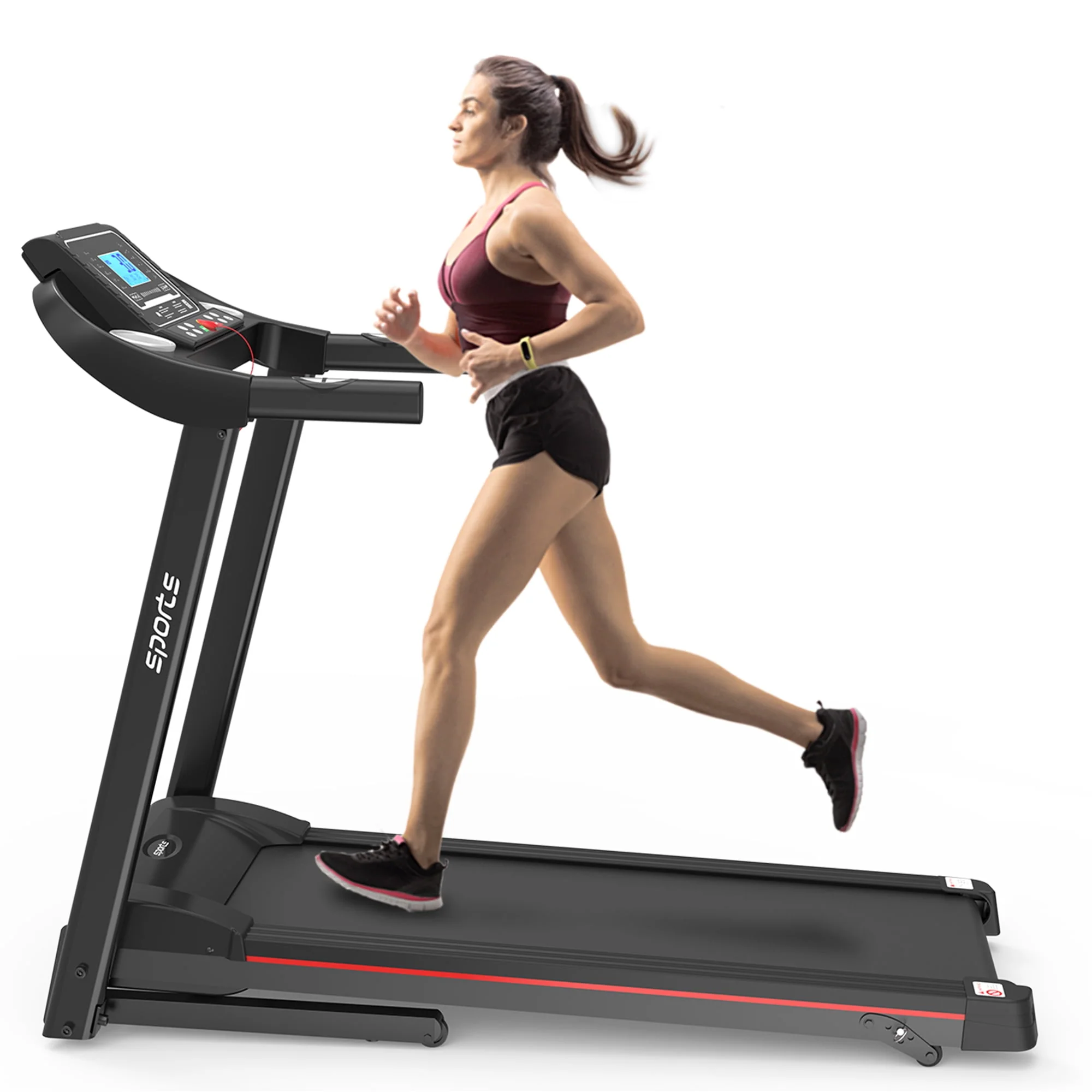 TALEMOHO  Foldable Treadmill with Incline and 250 LBS Capacity, 2.0Hp Electric Treadmill for Home Workout,Bluetooth Music