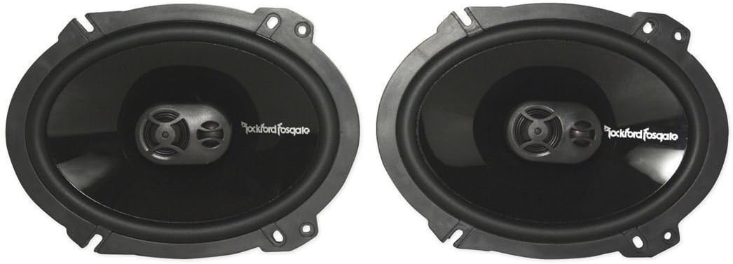 2 Pairs Of Rockford Fosgate P1683 130W 6"x8" 3-Way Car Stereo Speakers 6x8 Punch