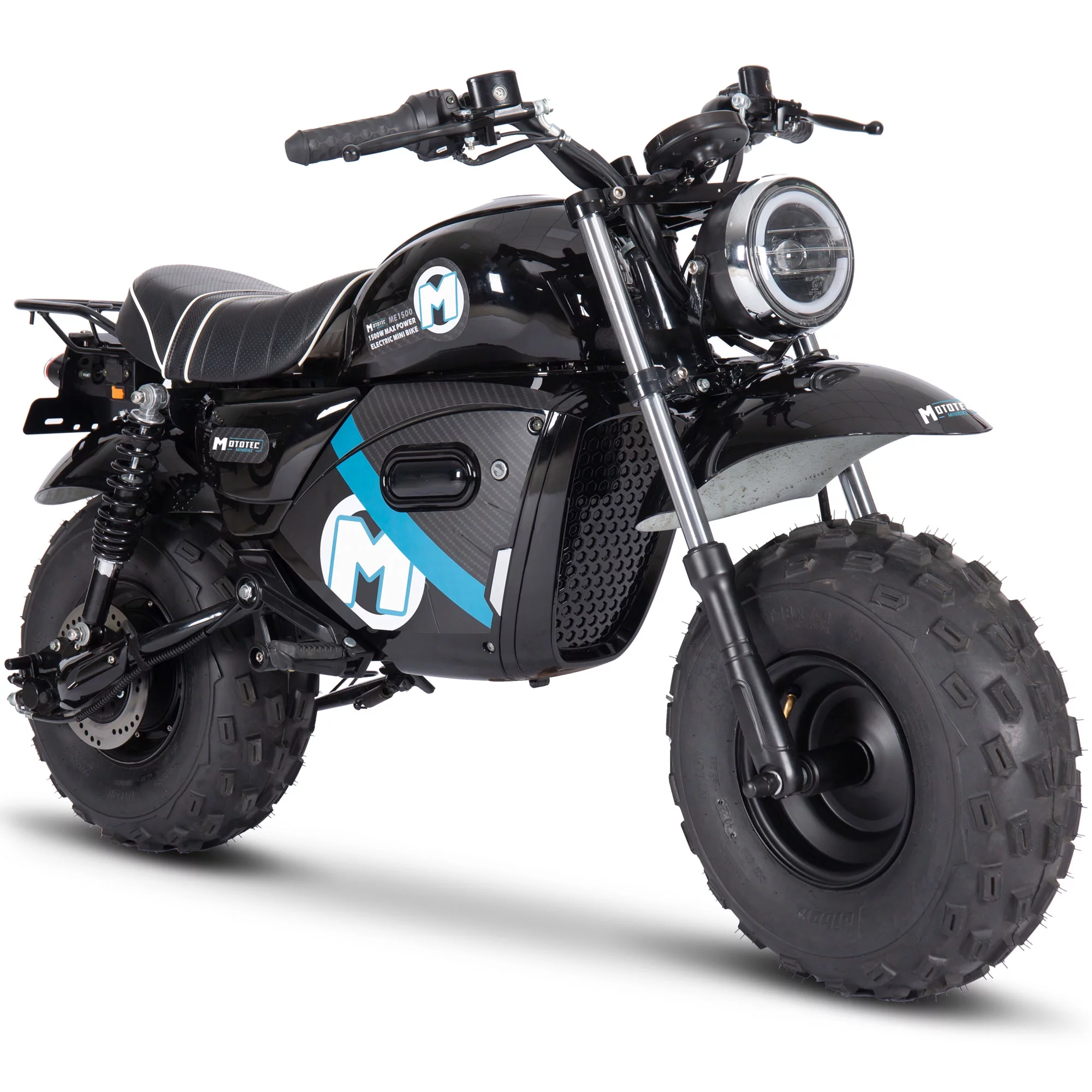 MotoTec 60v 1500w Electric Powered Mini Bike Lithium Black - Curated Treasures Market