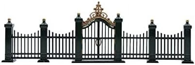 55140 Wrought Iron Gate & Fence - Set Of 9 - Curated Treasures Market