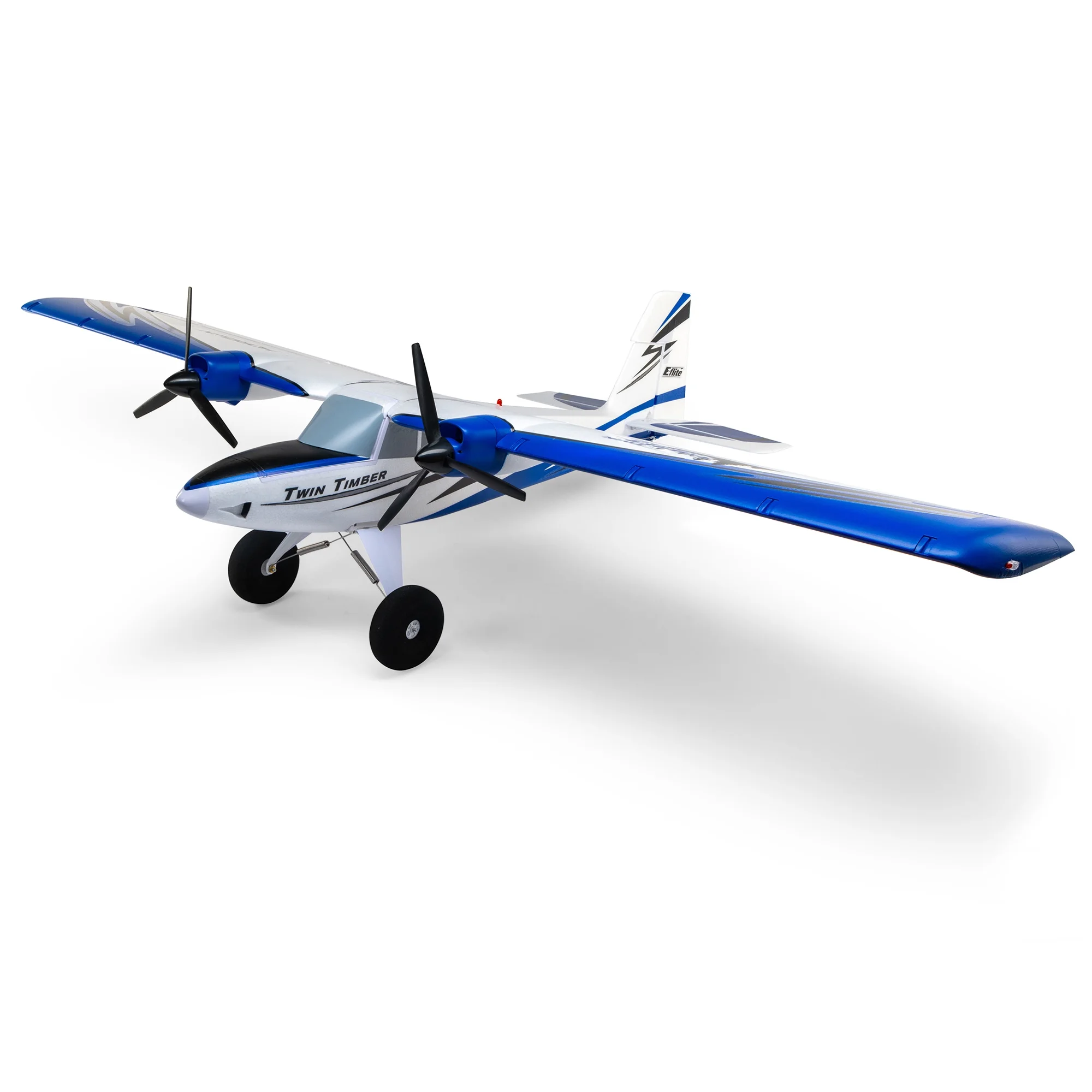 E-flite RC Airplane Twin Timber 1.6m BNF Basic Transmitter Battery and Charger Not Included with AS3X and SAFE Select EFL23850 Airplanes B&F Electric Airplanes B&F Electric - Curated Treasures Market
