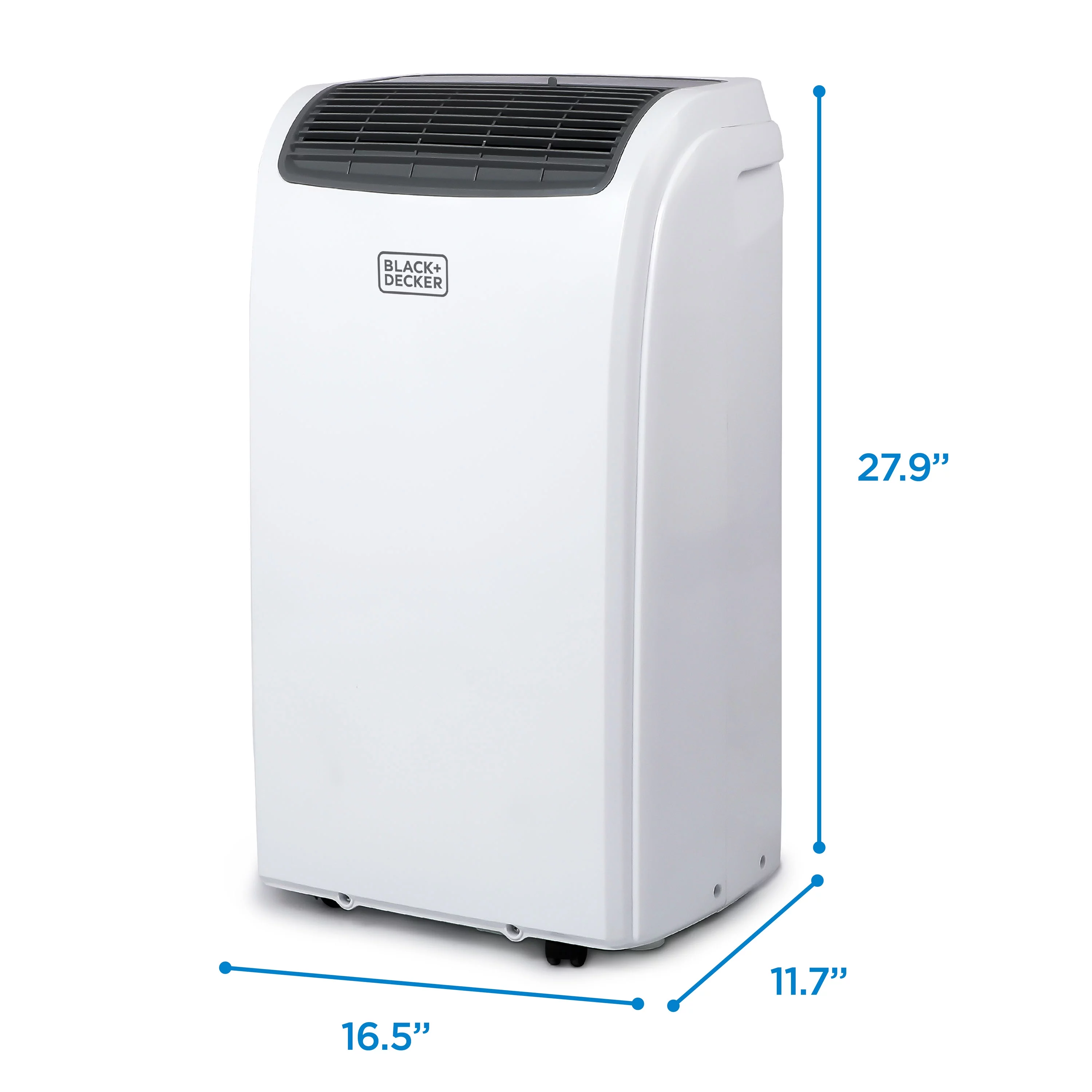 BLACK+DECKER 6,500 BTU SACC/CEC (12,000 BTU ASHRAE) Portable Air Conditioner, Portable for Room, 3-in-1 AC Unit, Dehumidifier, & Fan, Portable AC with Installation Kit & Remote Control