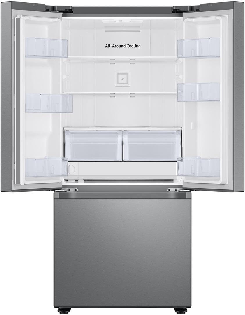 SAMSUNG RF22A4221SR 30 Inch Smart Freestanding French Door Refrigerator