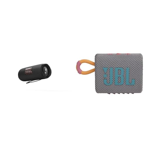 JBL Flip 6 - Portable Bluetooth Speaker, powerful sound and deep bass, IPX7 waterproof, 12 hours of playtime, JBL PartyBoost for multiple speaker pairing for home, outdoor and travel (Black)