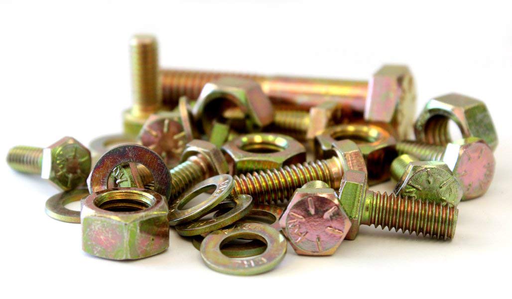 3765 Piece SAE Fine Thread Bolt Bin Kit Grade 8 Nut Bolt Washer Assortment, Hex Head Cap Screws, Flat and Lock Washers