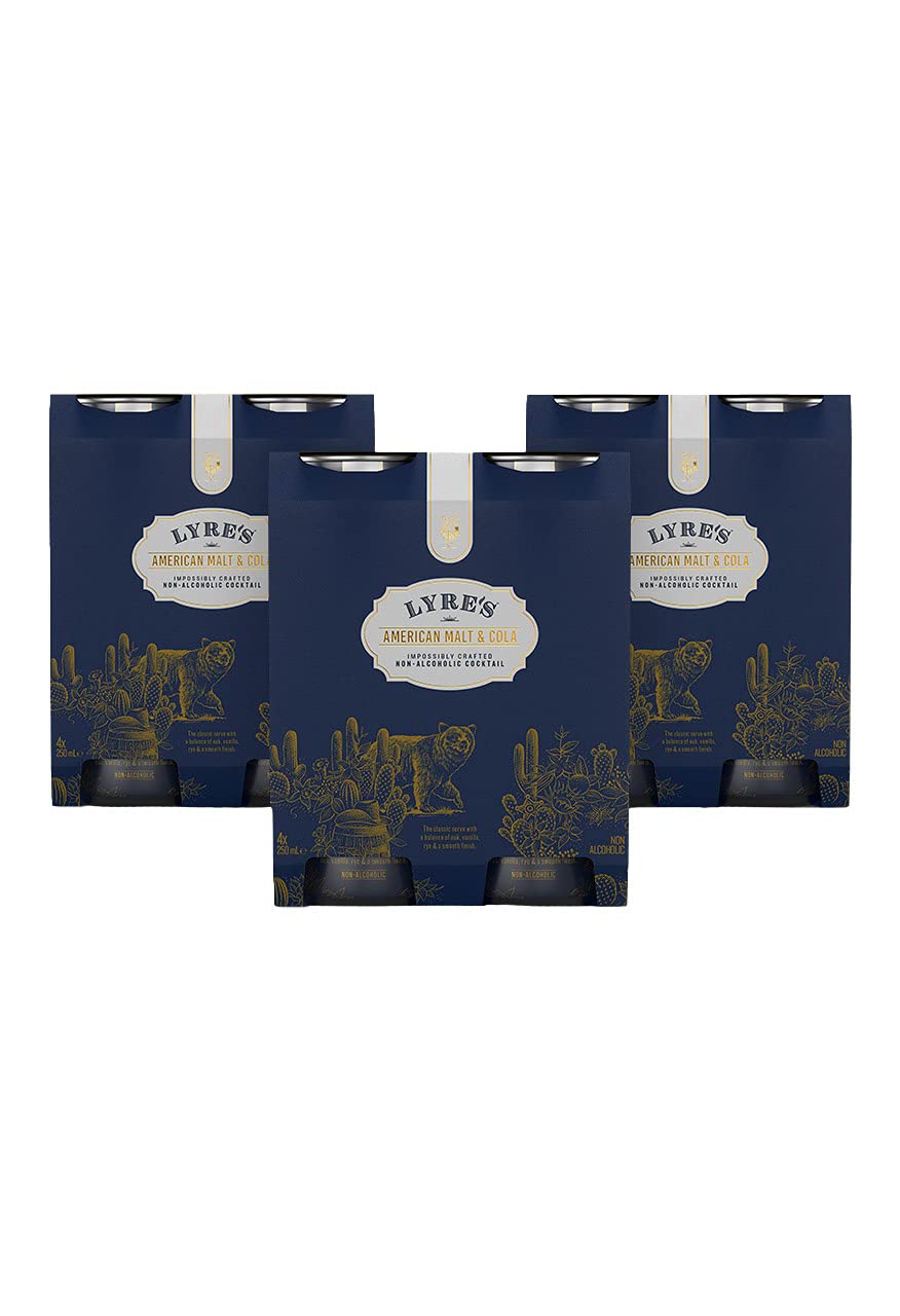 Lyre's Non-Alcoholic Spirits - Malt & Cola Ready To Drink Cocktails - Case of 24