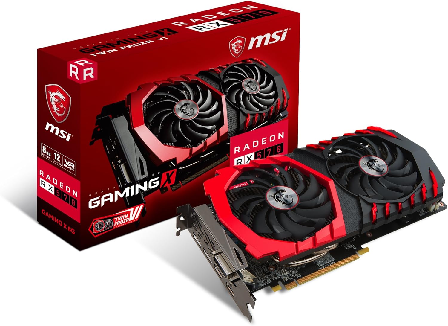 MSI Gaming Radeon RX 580 256-bit 4GB GDRR5 DirectX 12 VR Ready CFX Graphcis Card (RX 580 GAMING X 4G)