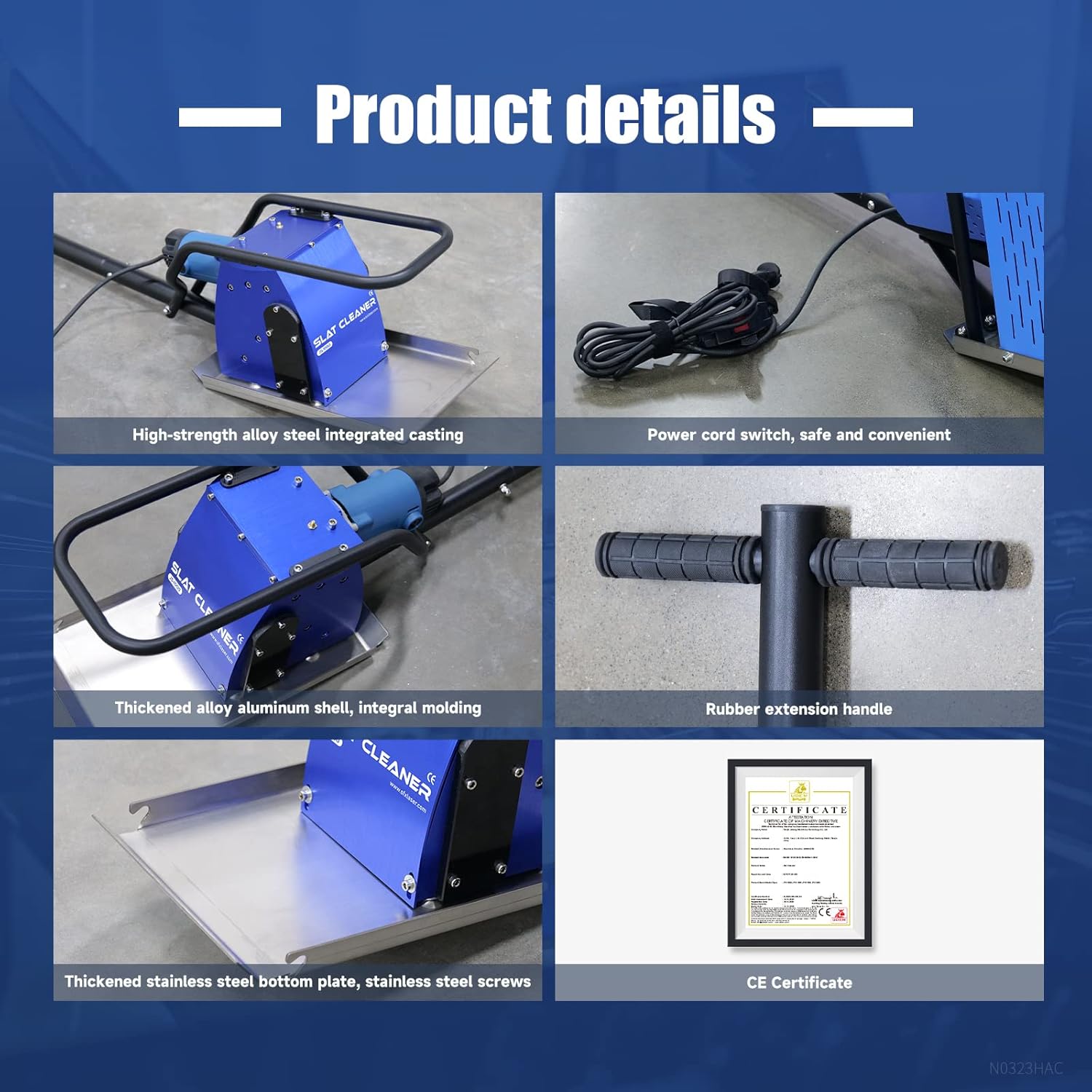 US Stock ZAC 1020W Laser Cutter Slat Cleaning Machine JS-1000 Slat Cleaner Laser Cutting Table Slag Remover for 3-8mm Sword Fence of CNC Laser Cutting Machine Plasma, Cutting Equipment