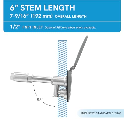 House Hydrant V2+ Frost-Free Outdoor Faucet with Quick-Connect and Anti-Siphon