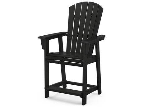 POLYWOOD Nautical Adirondack Counter Chair in Sand