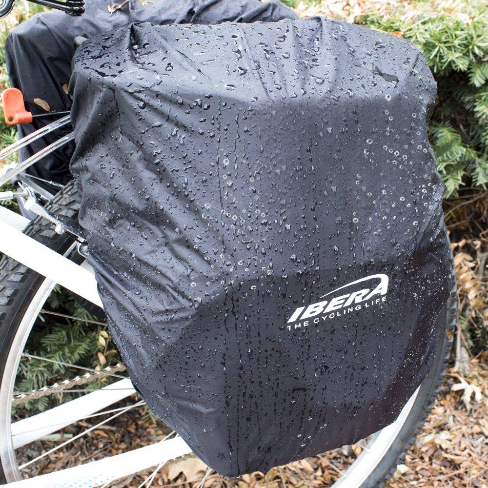 Ibera Bicycle Bag PakRak Clip-On Quick-Release All Weather Bike Panniers - Pair