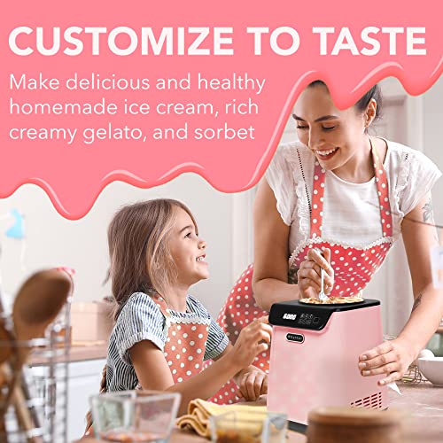 Whynter Ice Cream Maker Machine Automatic 2.1 Qt. Upright with Built-In Compressor, LCD Digital Display & Timer, No Pre-Freezing, ICM-201SB, Stainless Steel