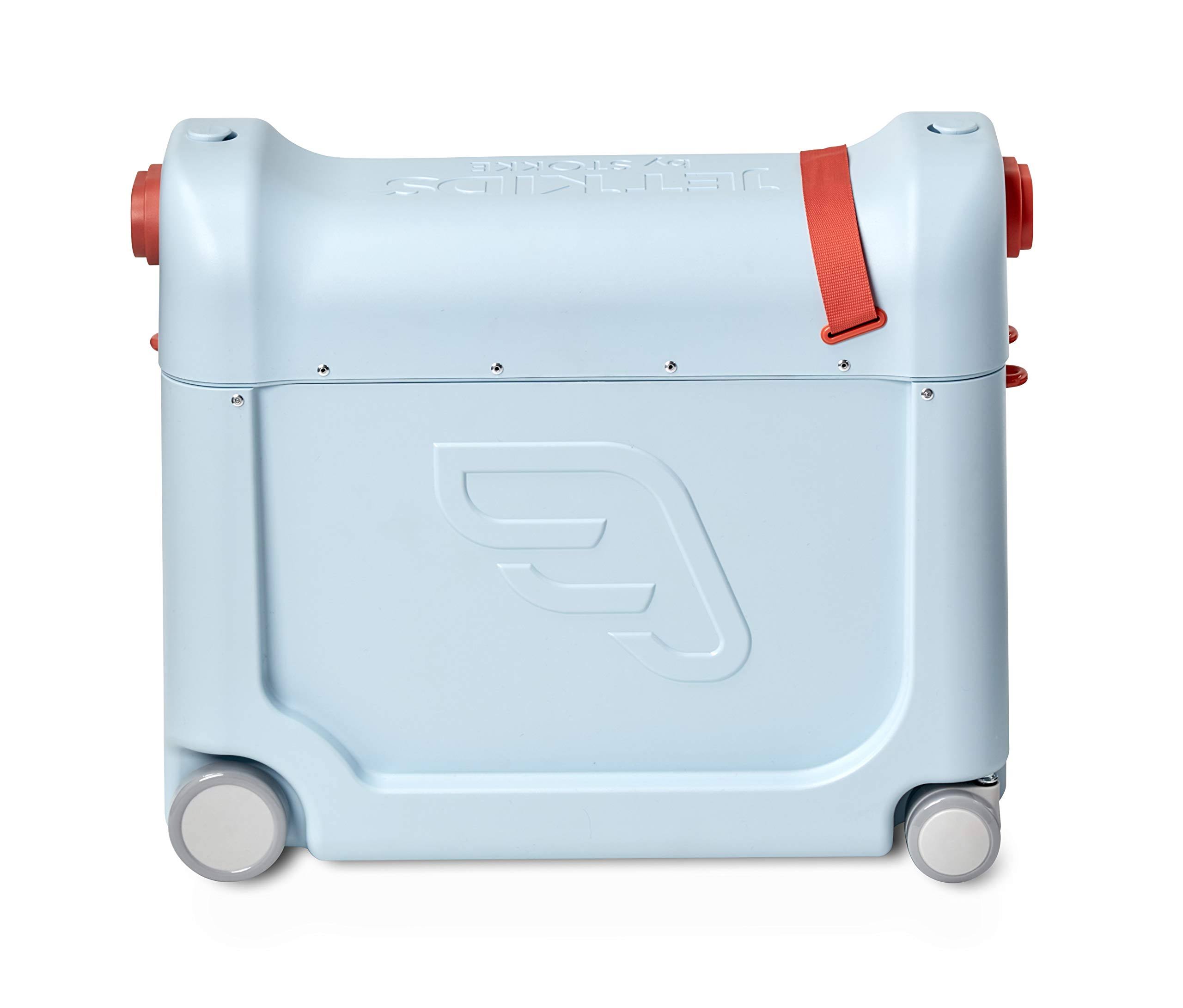 JetKids by Stokke Kids Suitcase and Portable Bed, Blue Sky