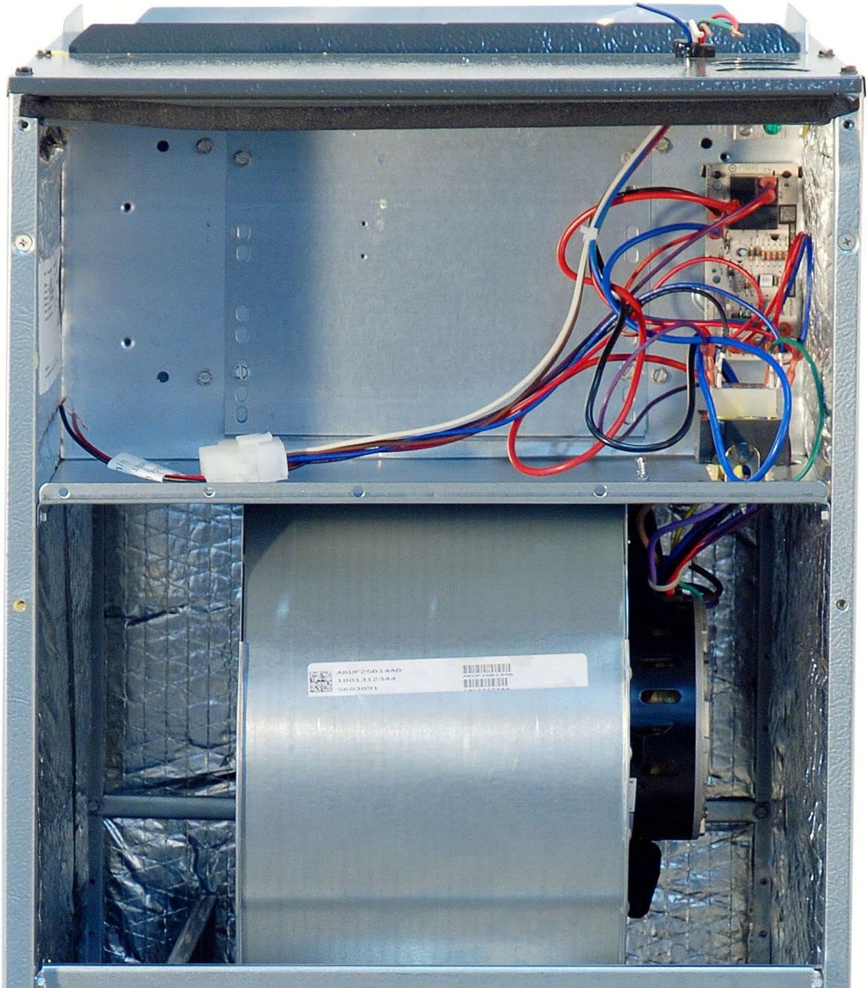 Goodman 5 Ton High-Efficiency Air Handler Unit with Direct-drive, multi-speed ECM blower motor, Coil mounting track for quick repositioning, horizontal right & downflow orientations Model: ASPT61D14