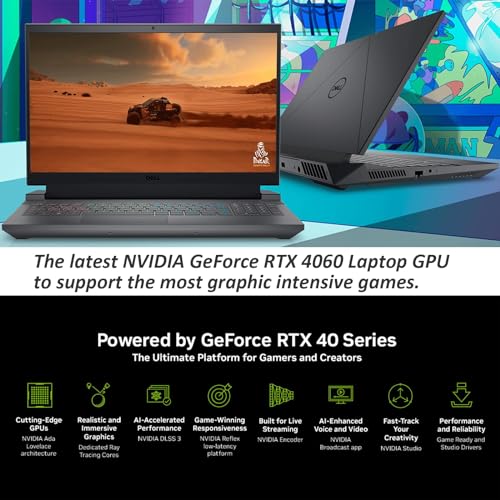 Dell G15 Gaming Laptop, 15.6" FHD Display, Backlit Keyboard, Wi-Fi 6, Dolby Audio, Windows 11 Pro, with Cleaning Kit