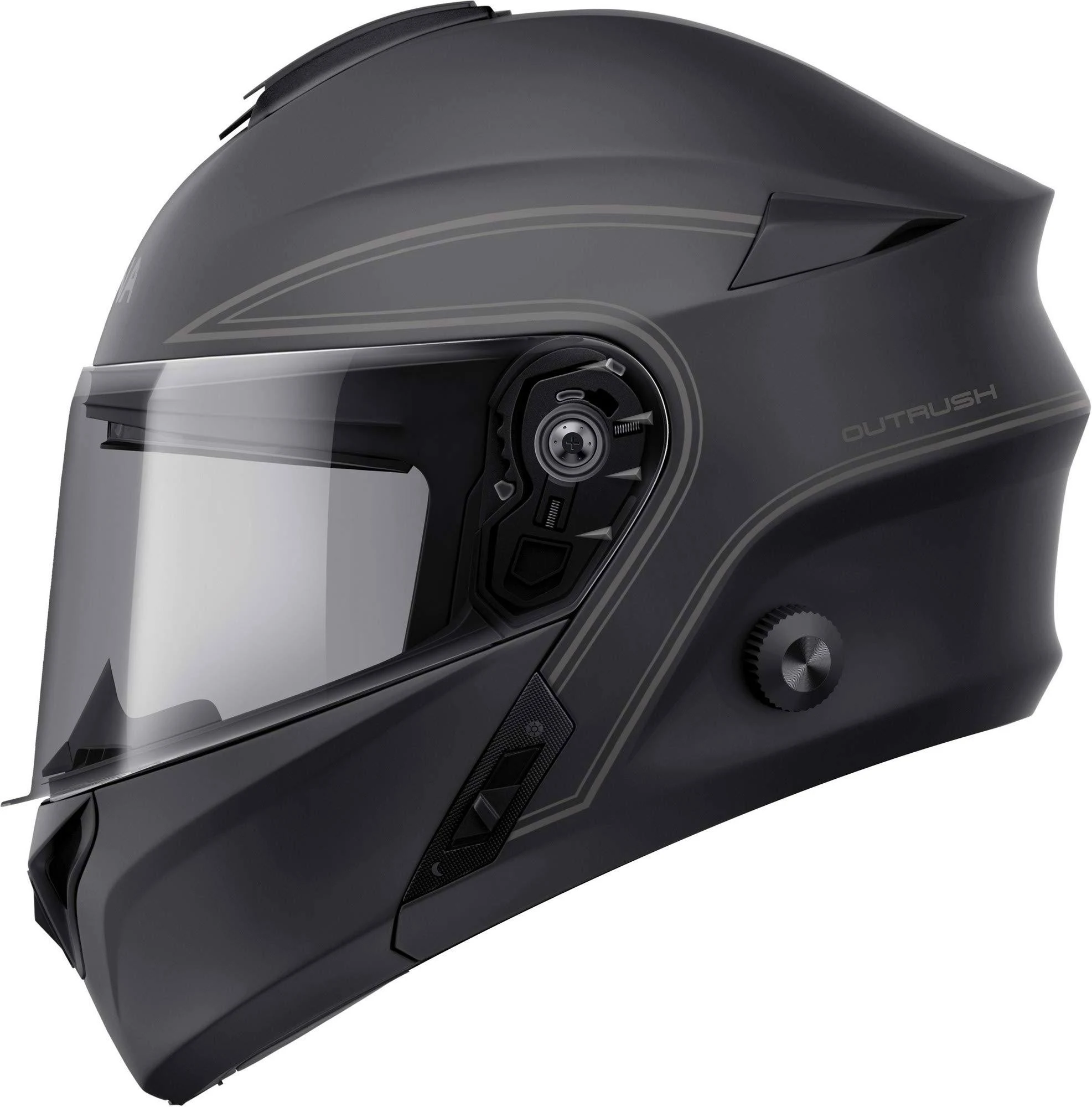Sena Outrush Modular Helmet - Matte Black - M