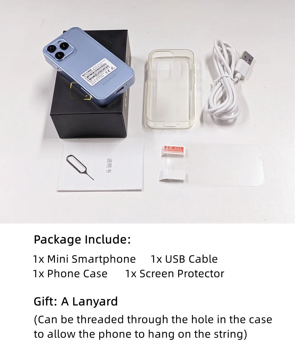 Mini Smartphone Unlocked 3G SOYES XS15 Small Smart Phone for Kid Student Android 8.1 3inches Display 2GB RAM 16GB ROM 3G WiFi Bluetooth Beckup Little Cellphone - Curated Treasures Market