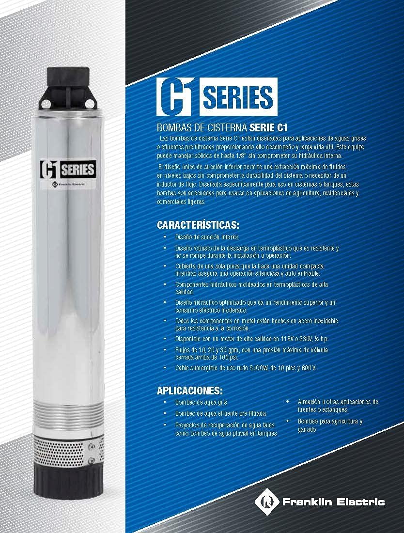 Submersible Pump 1/2 HP Cistern 10GPM Nordic Tank Suction Bottom Water Clean Fluffy Pre-Filtered Residential Agriculture Solid Commercial 1/8" 220V AC