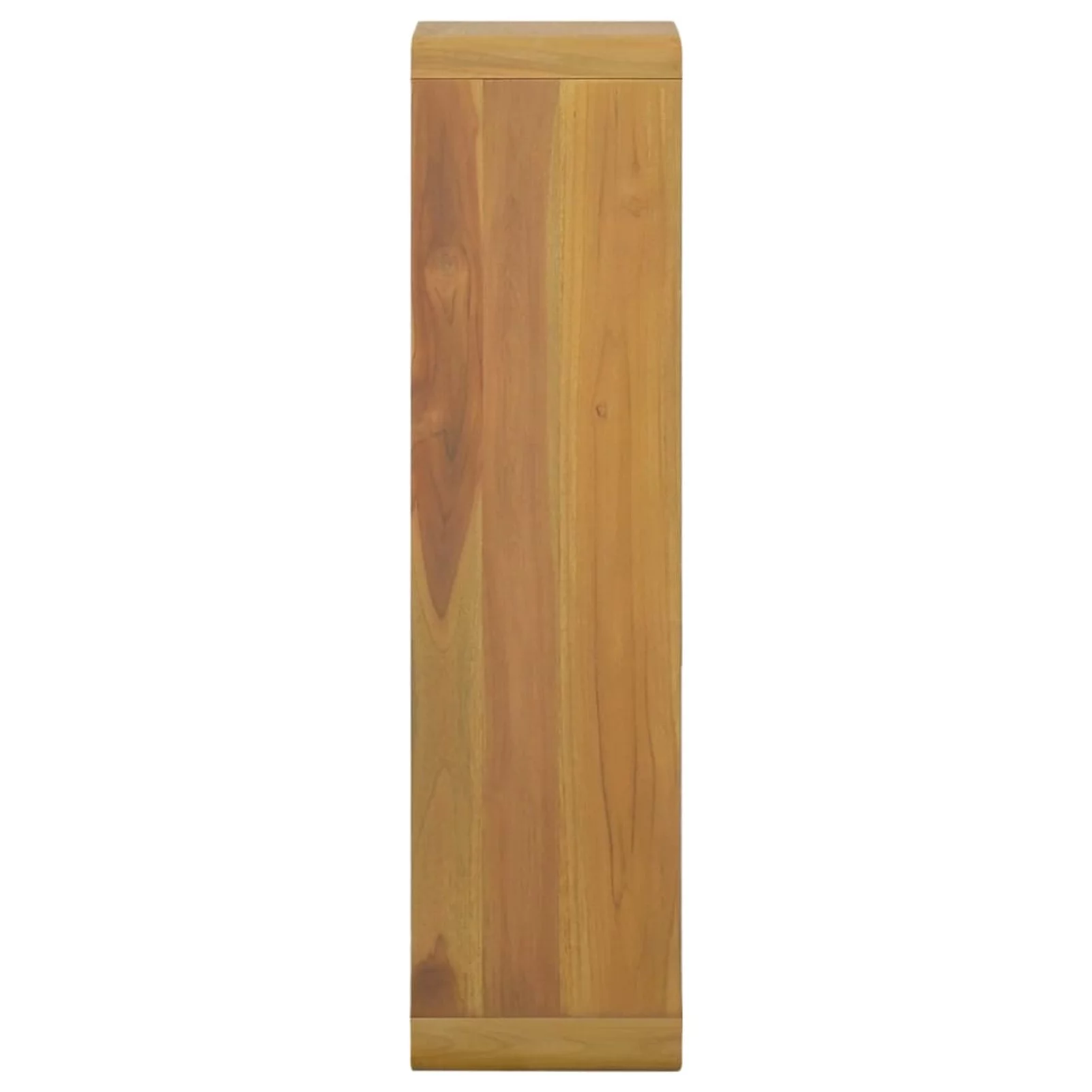 Dcenta Wall Mounted Bathroom Cabinet with Door and Shelves Teak Wood Hanging Storage Cabinet for Washroom, Home Furniture 9.8 x 9.8 x 39.4 Inches (W x D x H)