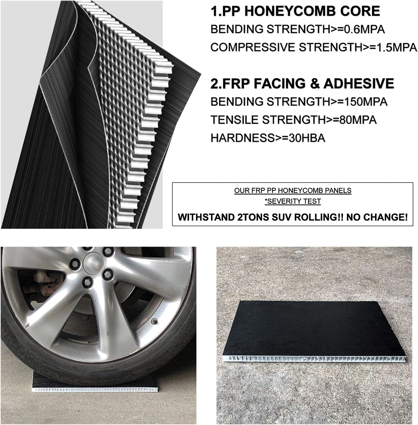 SHARCAR USA Hard Quad-Fold Truck Bed Tonneau Cover | SC-012Q | Fits 2015-2022 Ford F-150 5.5'/67.1" Bed