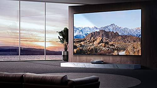 Hisense 4K UHD Ultra-Short Throw Laser TV 100" High Gain ALR Screen, 2700 lumens, Compatible with Dolby Atmos, Google Assistant and Chromecast Built-in, Compatible with Alexa