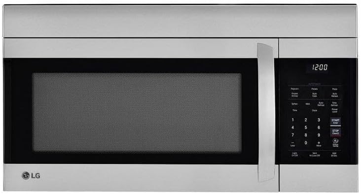 LG 1.7 Cubic Feet Over-the-Range Microwave Oven with EasyClean Interiors and One Touch Settings (Stainless Steel)