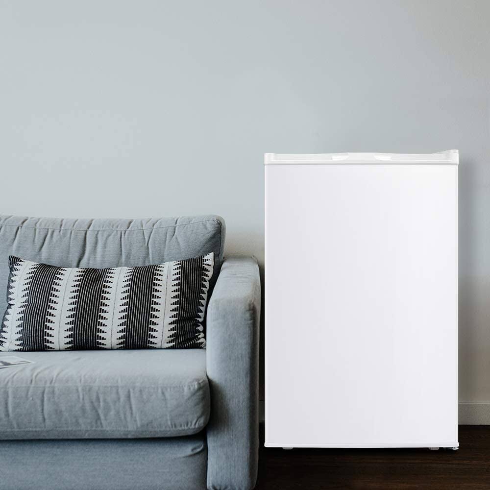 3.0 CU.FT Compact Upright Freezer with Reversible Single Door - White