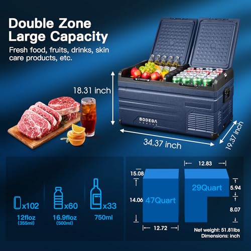 BODEGACOOLER 12 Volt Car Refrigerator TWW Series