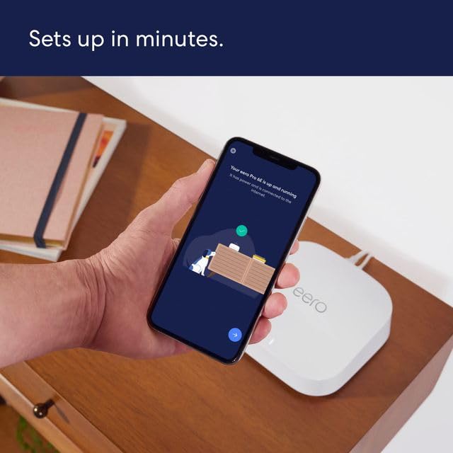 Amazon eero Pro 6E mesh wifi system - Supports internet plans up to 2.5 Gbps, Coverage up to 4,000 sq. ft., Connect 100+ devices, 2-pack