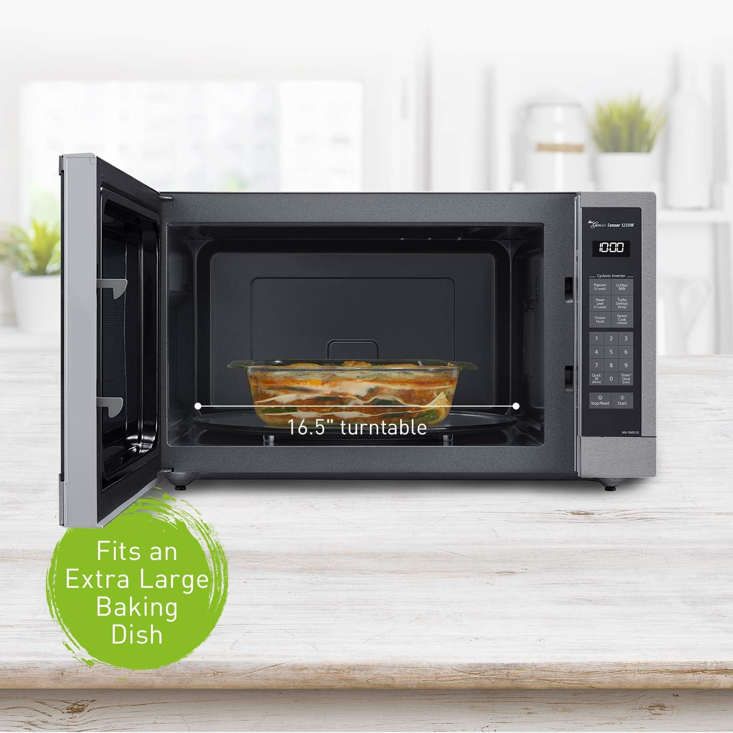 Panasonic Microwave Oven NN-SN97JS Stainless Steel and 30-inch Microwave Trim Kit for 2.2 cu ft, NN-TK932SS