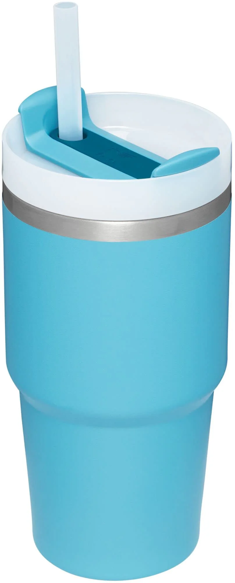 Stanley Quencher H2.0 FlowState Stainless Steel Vacuum Insulated Tumbler with Lid and Straw for Water, Iced Tea or Coffee, Smoothie and More, Pool, 20 oz