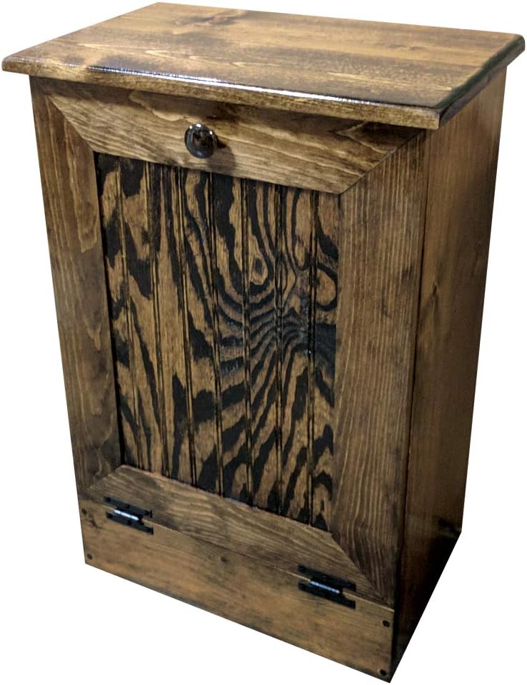 Tilt Out Wooden Trash Cabinet (Solid - Cottage White)