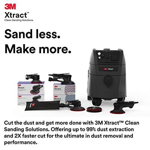 3M Random Orbital Sander, Xtract Pneumatic, Ergonomic and Lightweight ROS