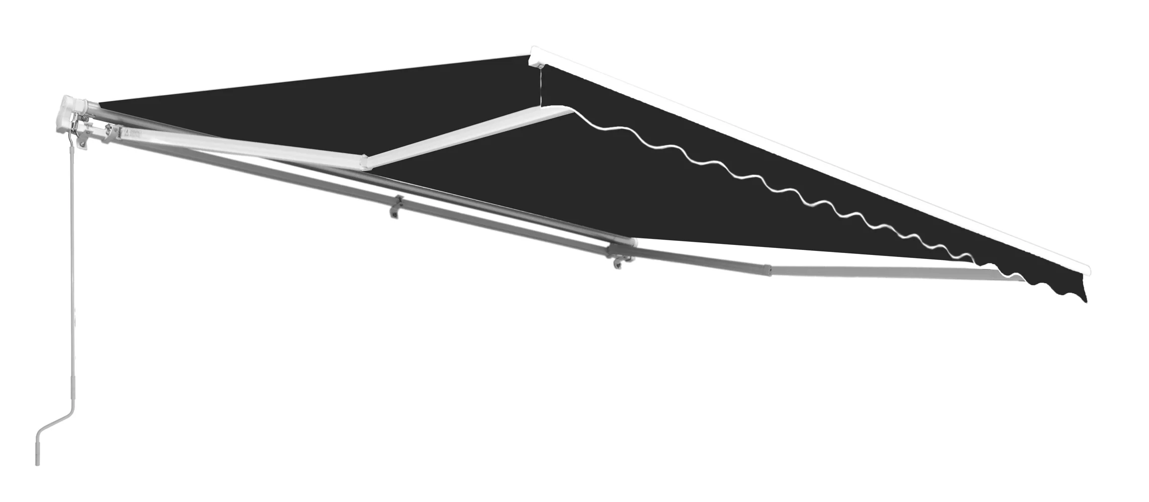 ALEKO 16' x 10' Motorized Retractable Patio Awning, Black Color