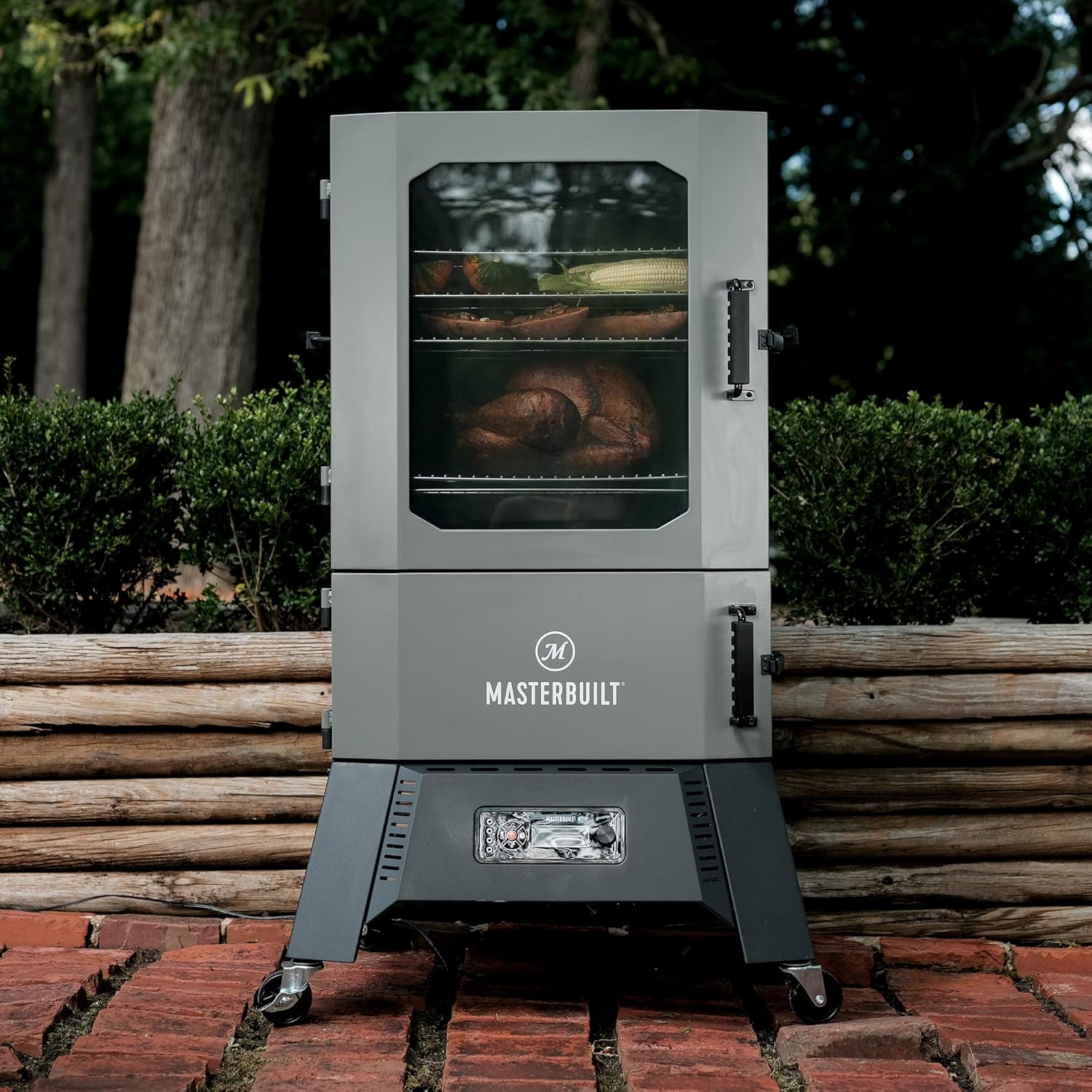 Masterbuilt® 40-inch Digital Charcoal Vertical BBQ Smoker with Digital WiFi Control and 1,320 Cooking Square Inches in Gray, Model MB20060321