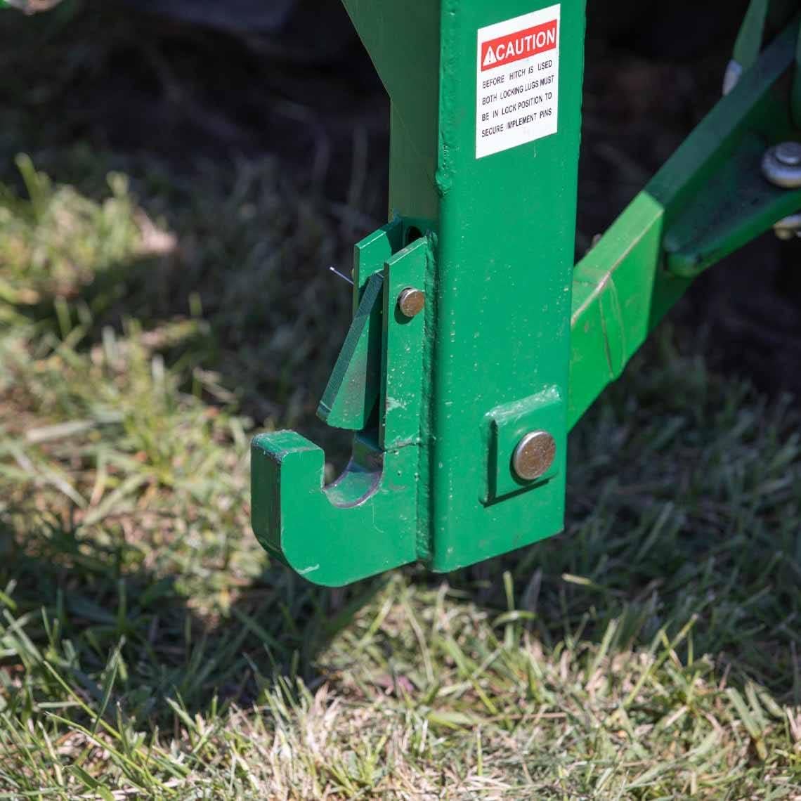 Titan Attachments Quick Hitch Cat 1 and Cat 2, 3 Point Green Steel