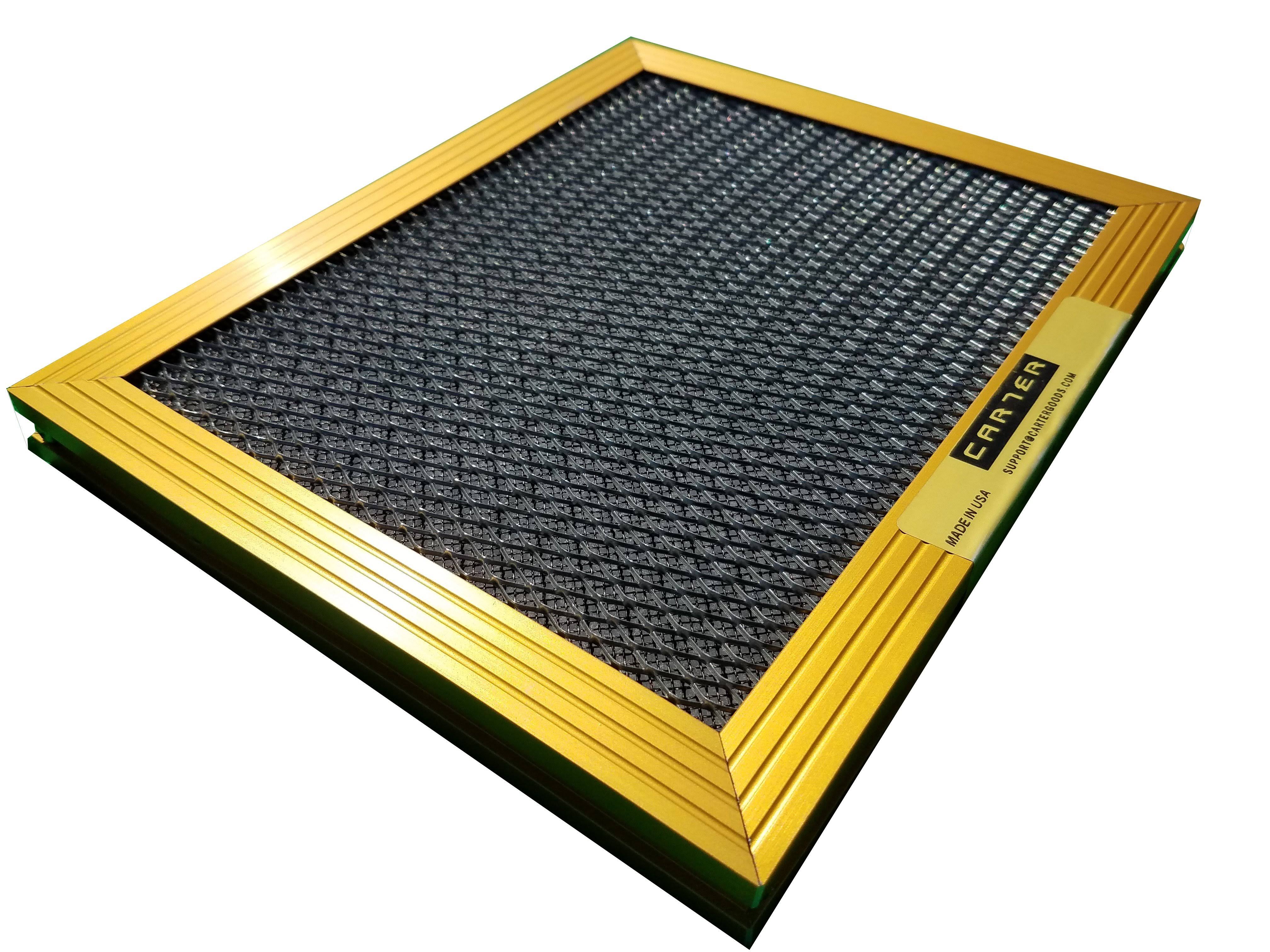 16x25x1 Carter | MERV 8 | Lifetime HVAC u0026 Furnace Air Filter | Washable Electrostatic | High Dust Holding Capacity, Gold