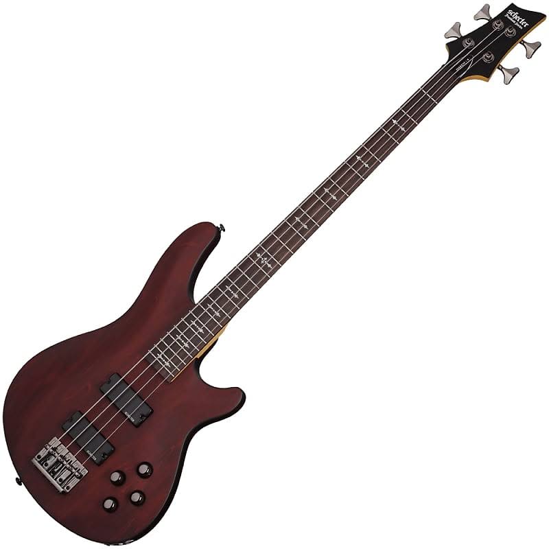 Schecter Omen-4 Electric Bass Guitar Walnut Satin