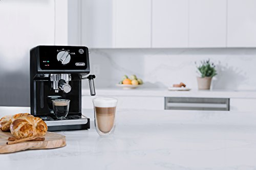 De'Longhi 15 Bar Pump Espresso and Cappuccino Machine with Premium Adjustable Frother, Stainless Steel, ECP3630