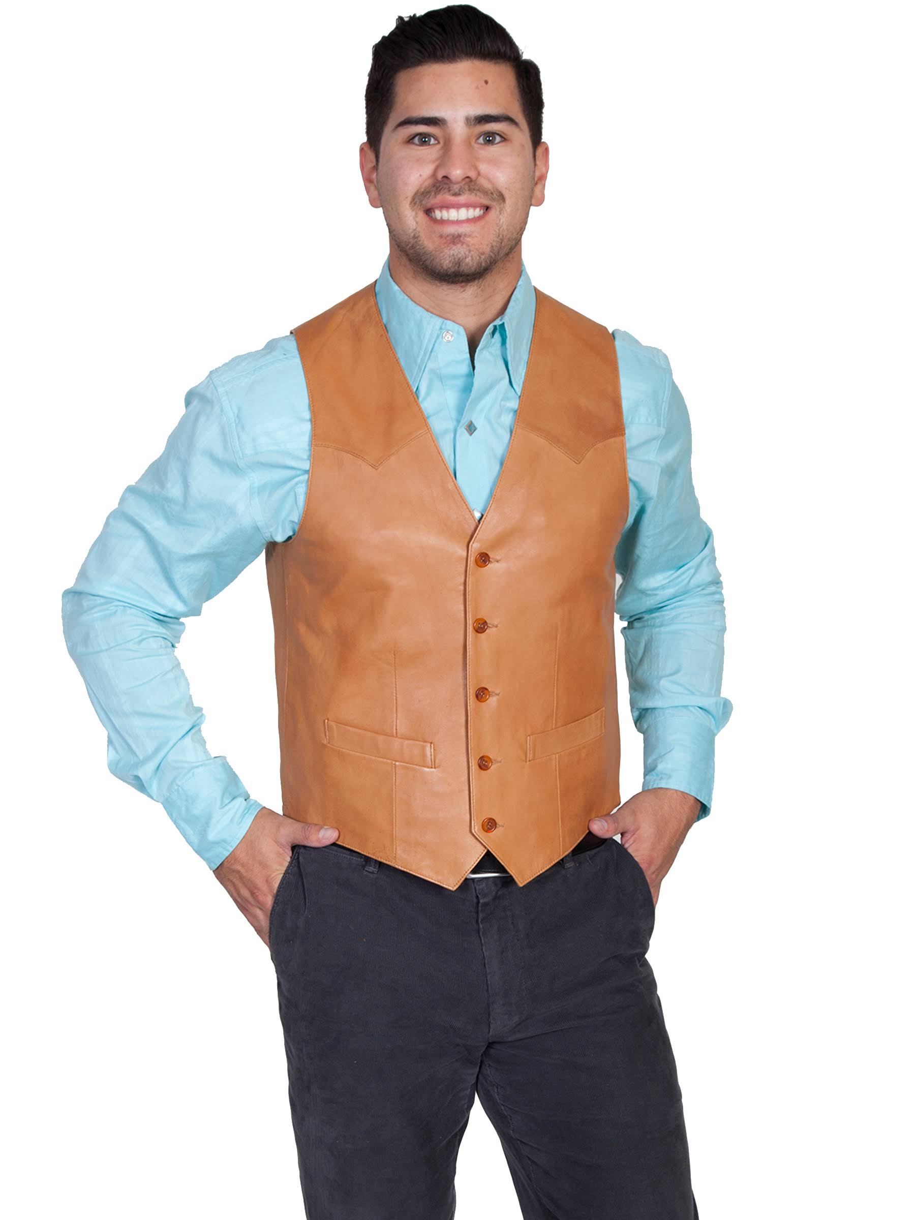 Scully Men&s Western Lambskin Vest