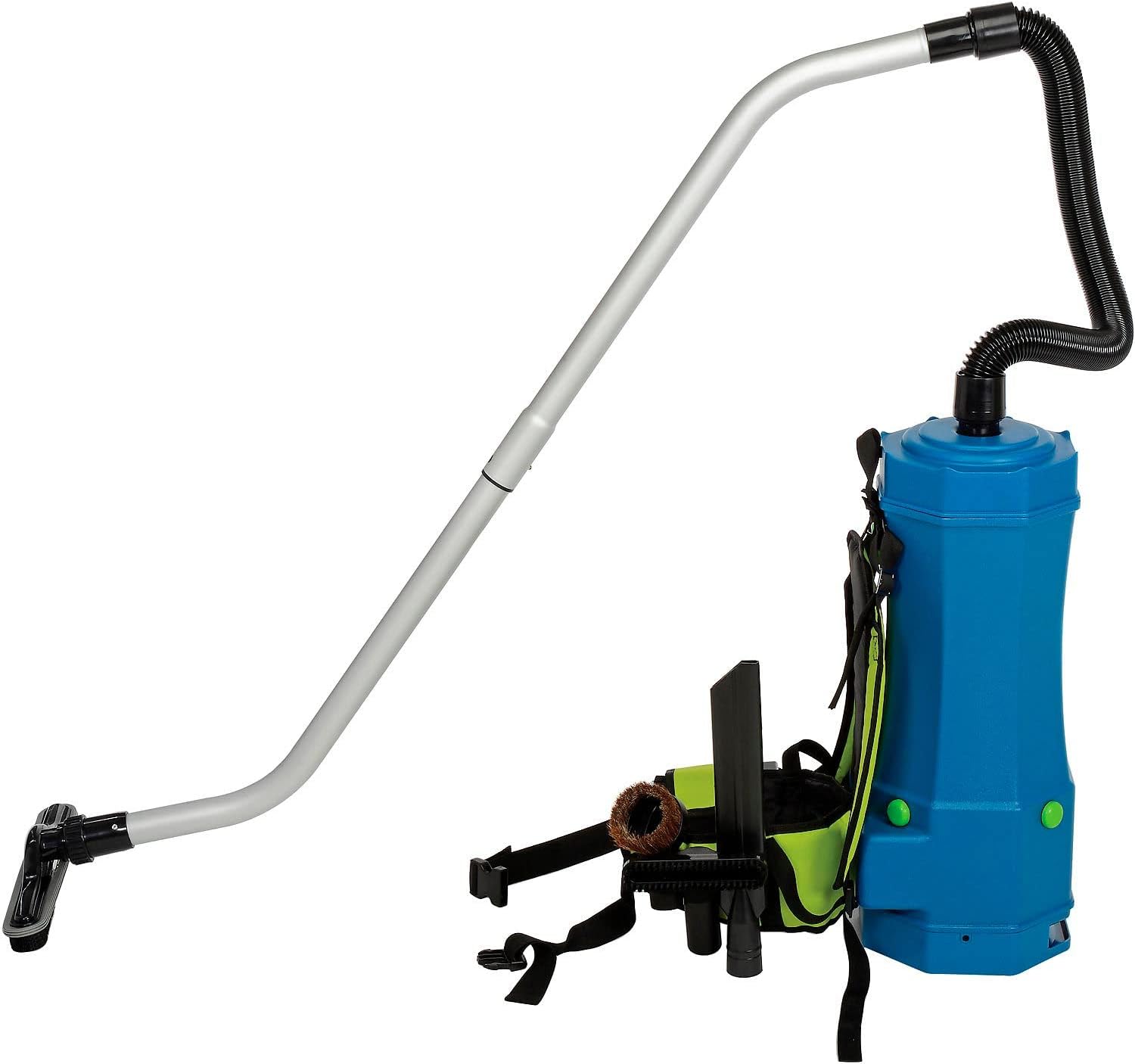Global Industrial HEPA Backpack Vacuum w/8-Piece Tool Kit, 6 Quart
