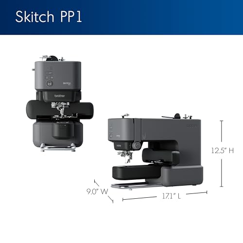 Brother Skitch Single-Needle Embroidery Machine powered by the required Artspira mobile app, 4” x 4” Embroidery Area, Bluetooth Connected